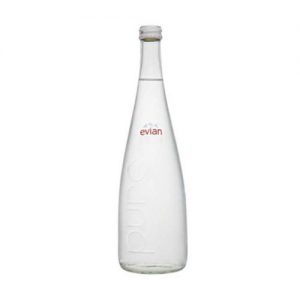 Evian Still Water Glass Bottle 750ml (12 Pack)