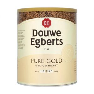 Douwe Egberts Pure Gold Medium Roast Freeze Dried Coffee Tin 750g (6 Pack)